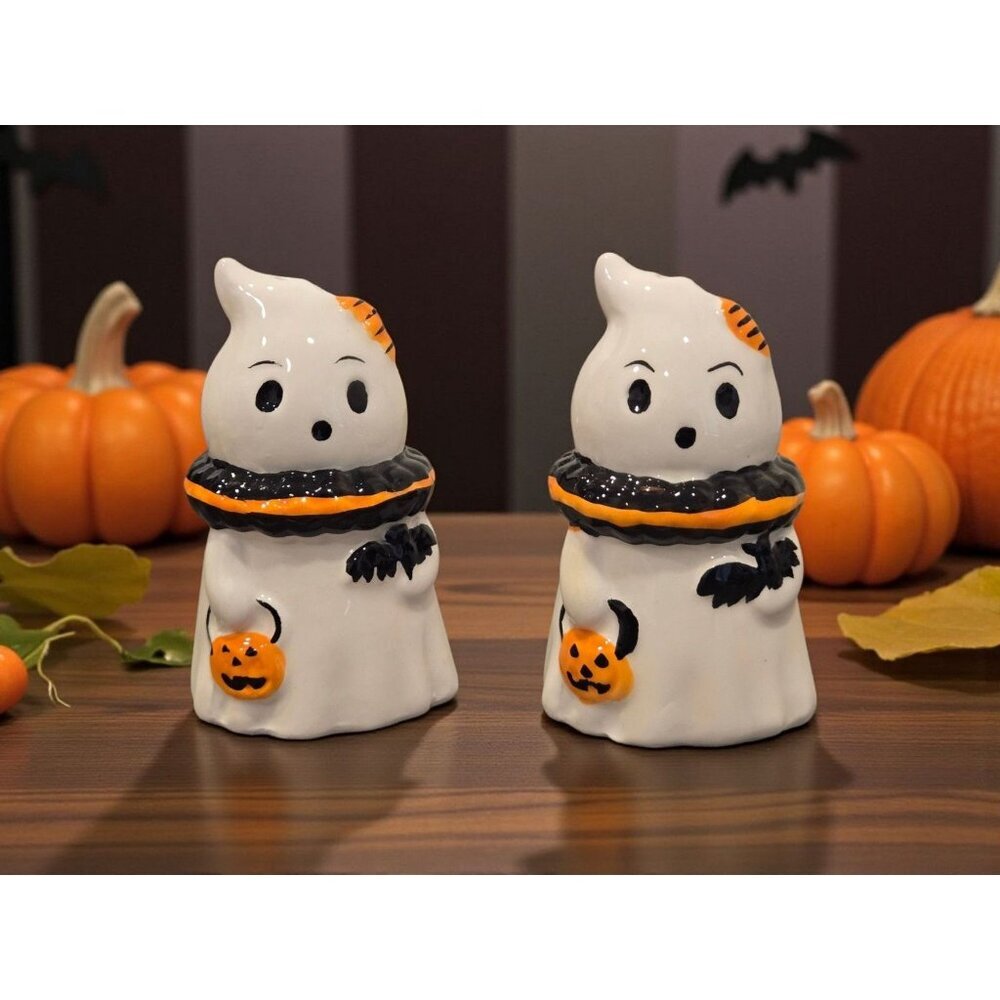New Ghost Halloween Salt & Pepper Shakers Salt N Pepper Dinning Decor Set